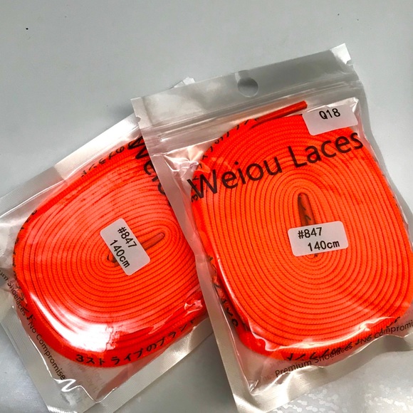Orange neon laces